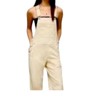 American Eagle Cream Women's AE Stretch Stovepipe Cream Overall Size Medium
